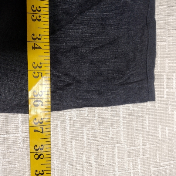 Tommy Bahama Black St . Lucia Off The Shoulder Dress Linen Blend Sz XL - Picture 7 of 7